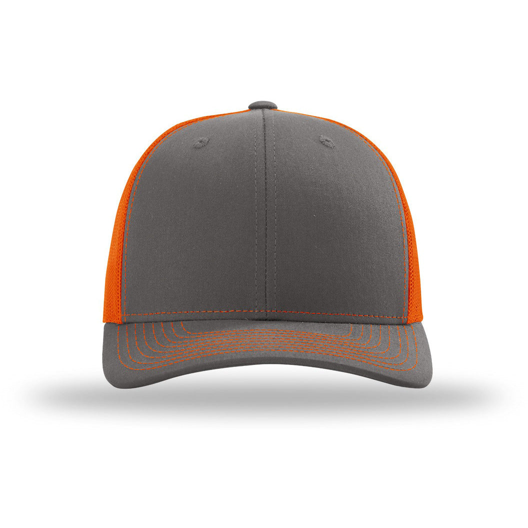 112-Charcoal/ Orange