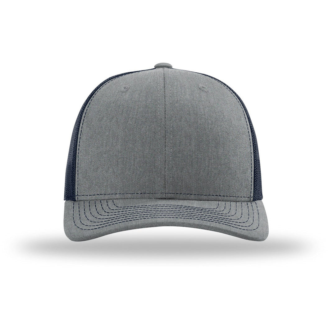 112-Heather Grey/ Navy