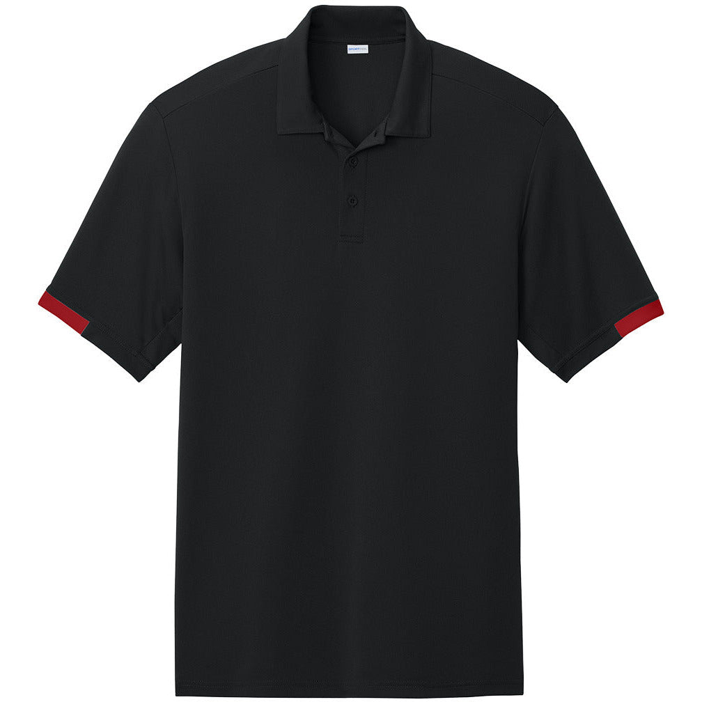 ST444-Black/ Deep Red