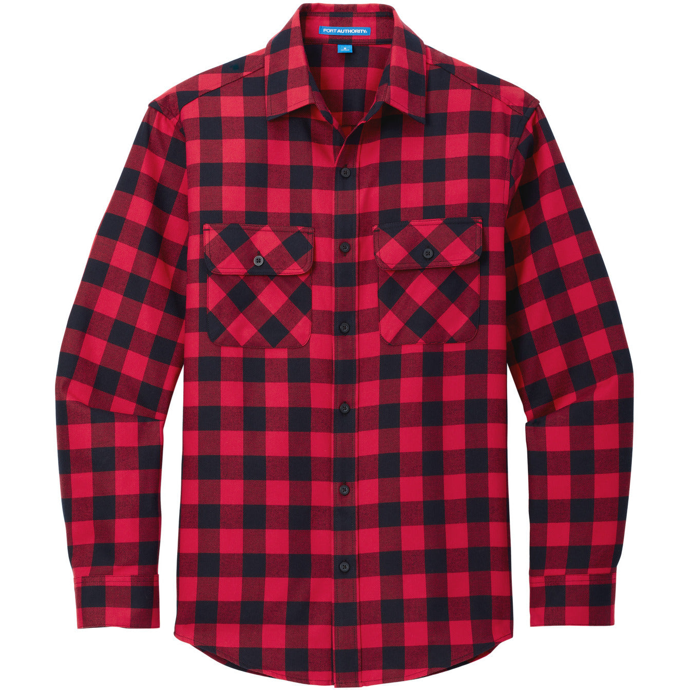 W668-Red/ Black Buffalo Check